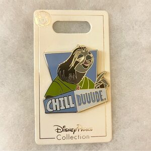 Disney Parks Zootopia Flash the Sloth "Chill Duuude" Pin
